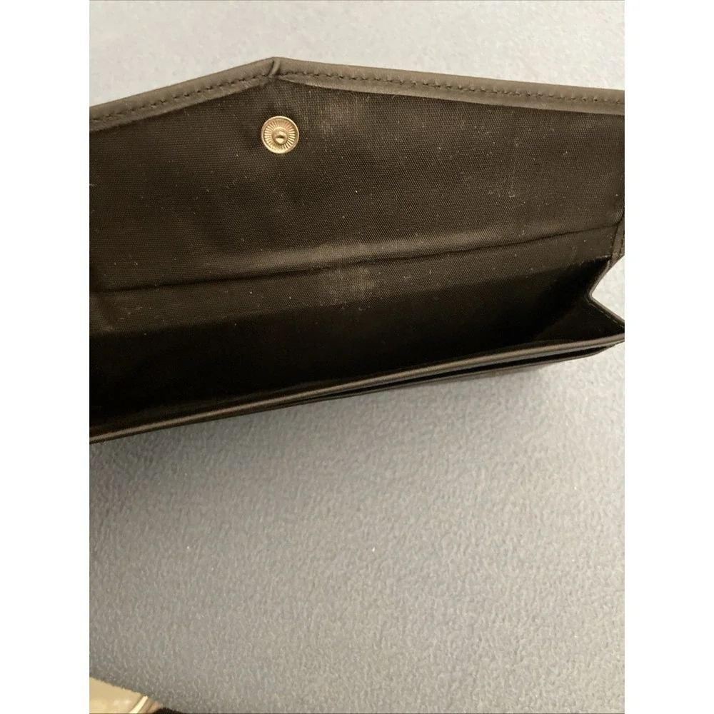 Cunard Shipping Black Faux Leather Travel Wallet Organizer for Tickets, Cash ETC
